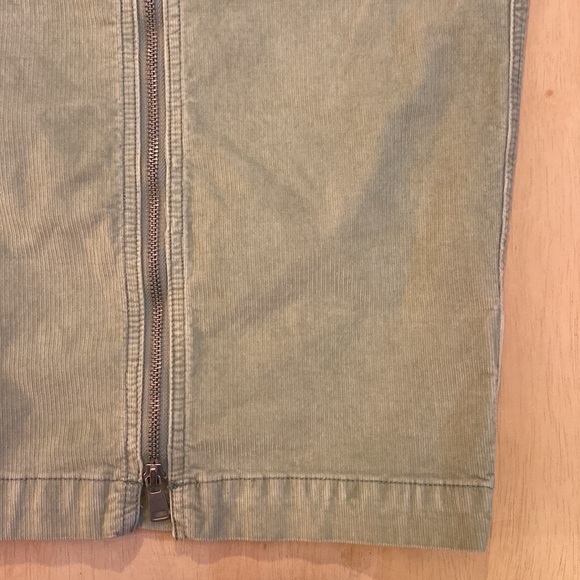 Free People We The Free I Want It All Light Green Corduroy Midi Skirt SZ26 - Picture 5 of 12